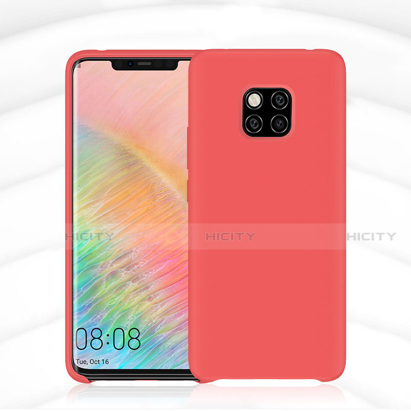 Silikon Hülle Handyhülle Ultra Dünn Schutzhülle 360 Grad Tasche C02 für Huawei Mate 20 Pro Rot