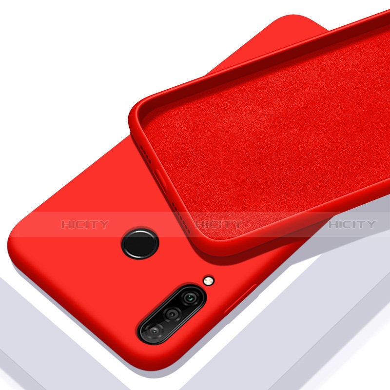 Silikon Hülle Handyhülle Ultra Dünn Schutzhülle 360 Grad Tasche C02 für Huawei P30 Lite New Edition Rot