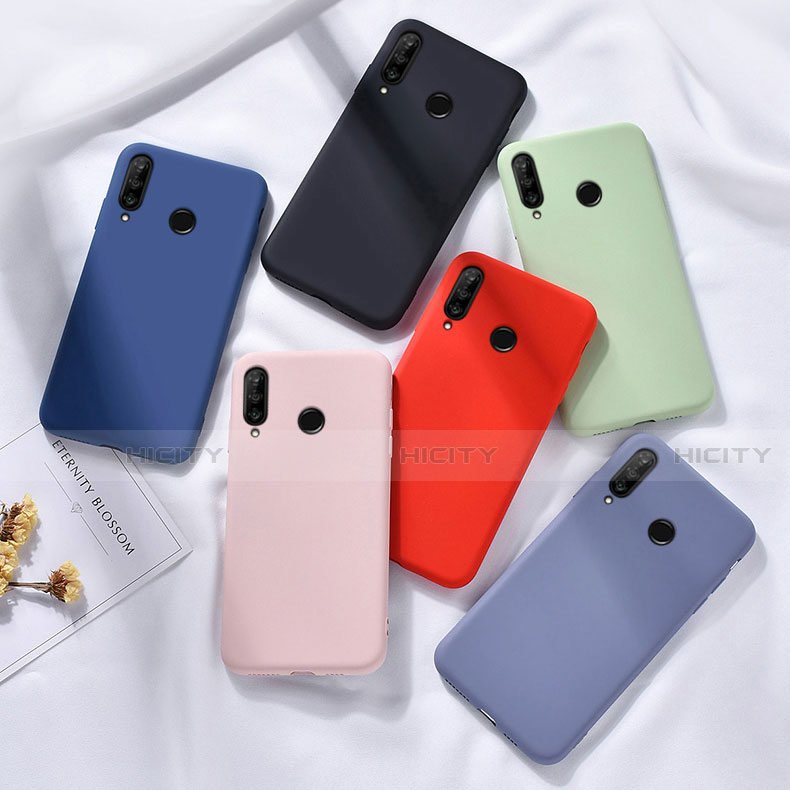 Silikon Hülle Handyhülle Ultra Dünn Schutzhülle 360 Grad Tasche C02 für Huawei P30 Lite XL