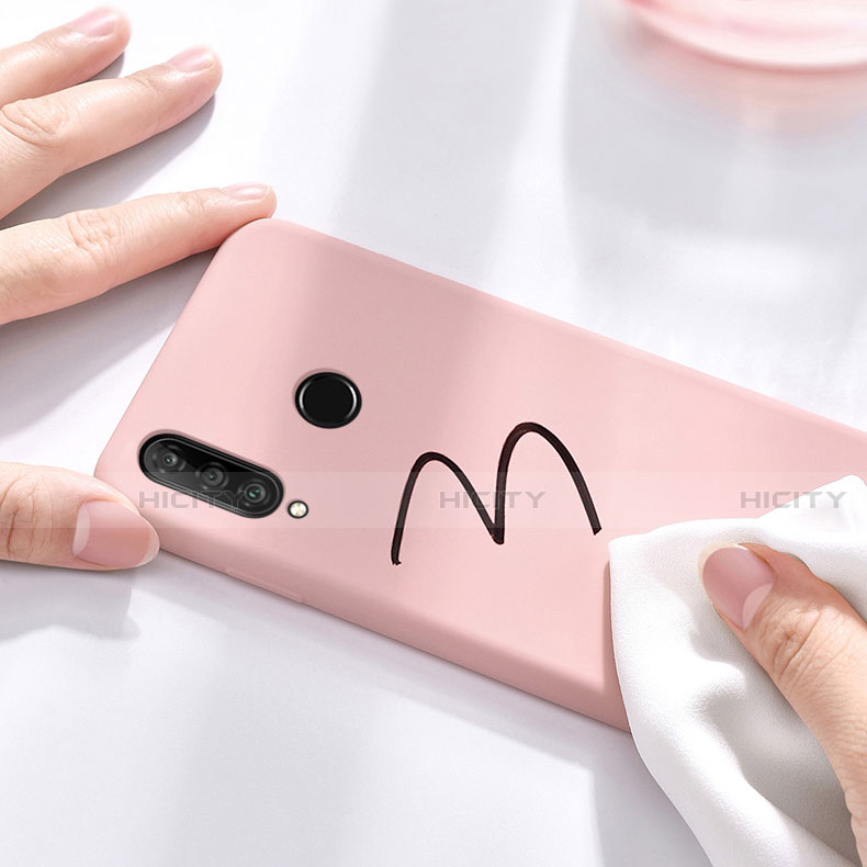 Silikon Hülle Handyhülle Ultra Dünn Schutzhülle 360 Grad Tasche C02 für Huawei P30 Lite XL