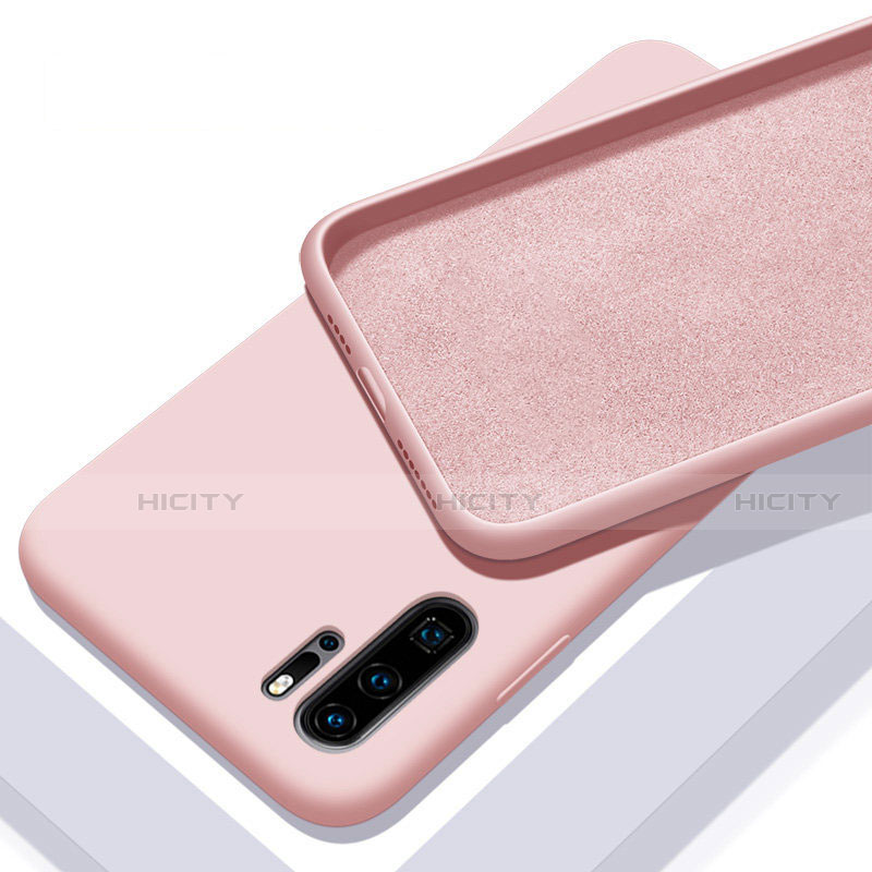 Silikon Hülle Handyhülle Ultra Dünn Schutzhülle 360 Grad Tasche C02 für Huawei P30 Pro New Edition Rosa Plus