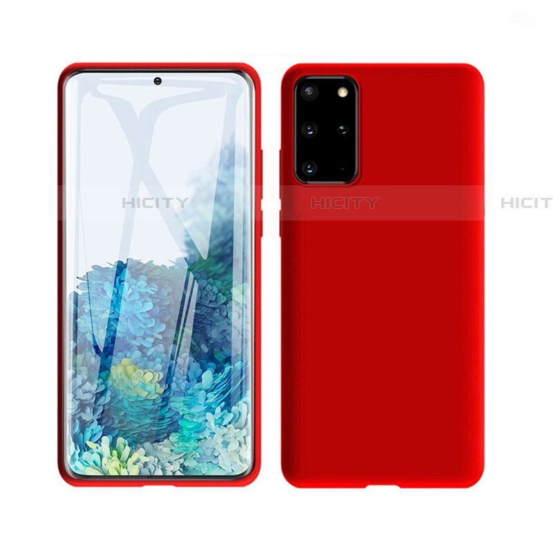 Silikon Hülle Handyhülle Ultra Dünn Schutzhülle 360 Grad Tasche C02 für Samsung Galaxy S20 Plus 5G Rot