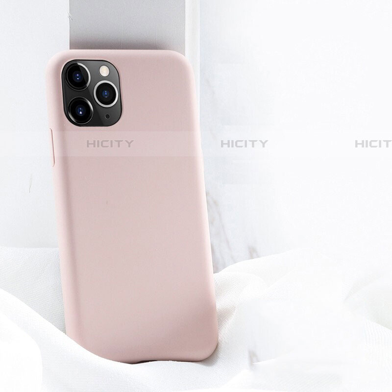 Silikon Hülle Handyhülle Ultra Dünn Schutzhülle 360 Grad Tasche C03 für Apple iPhone 11 Pro Max Rosa Plus