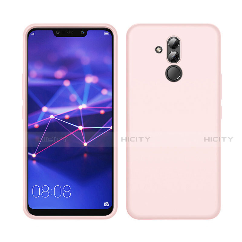 Silikon Hülle Handyhülle Ultra Dünn Schutzhülle 360 Grad Tasche C03 für Huawei Mate 20 Lite Rosa