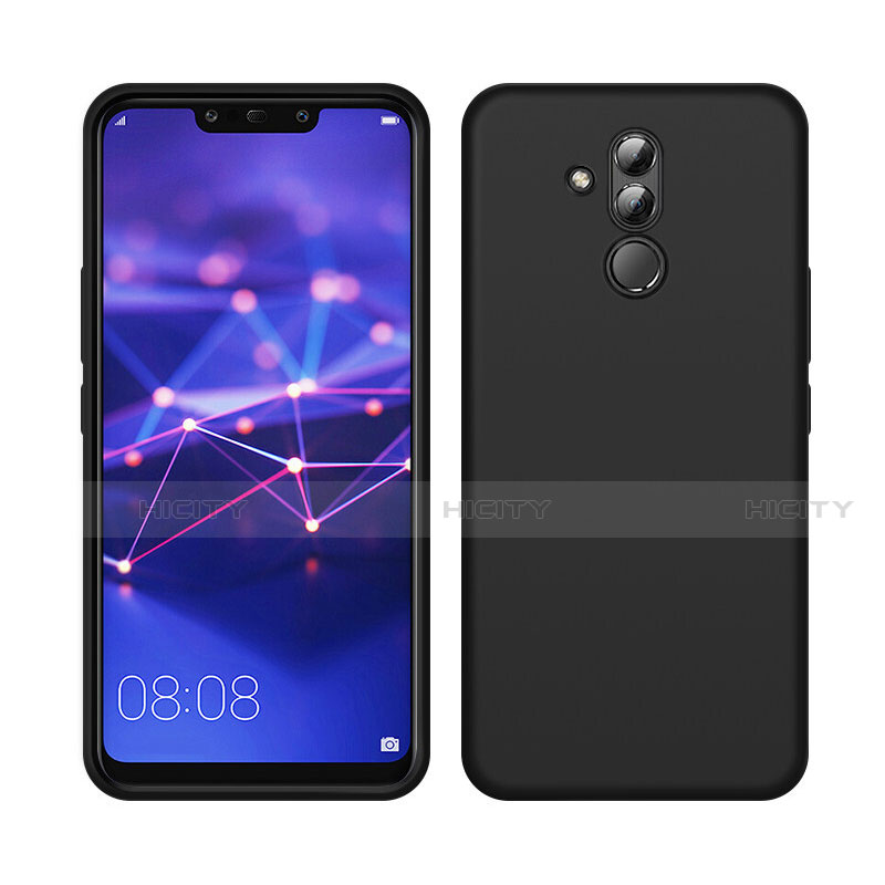 Silikon Hülle Handyhülle Ultra Dünn Schutzhülle 360 Grad Tasche C03 für Huawei Mate 20 Lite Schwarz