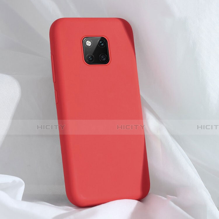 Silikon Hülle Handyhülle Ultra Dünn Schutzhülle 360 Grad Tasche C03 für Huawei Mate 20 Pro Rot