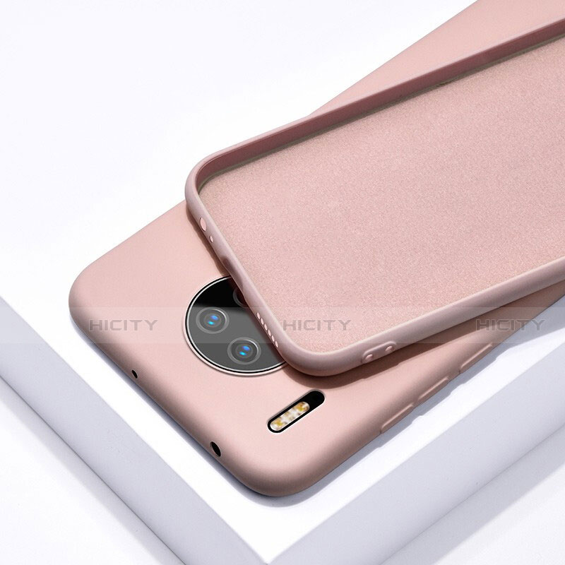 Silikon Hülle Handyhülle Ultra Dünn Schutzhülle 360 Grad Tasche C03 für Huawei Mate 30 5G Rosa Plus