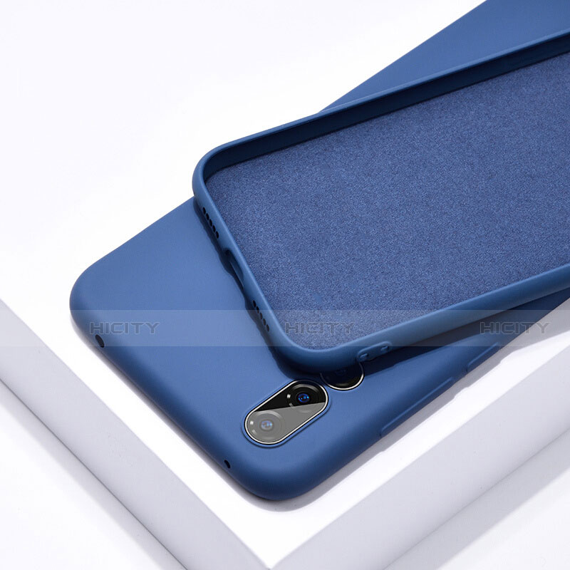 Silikon Hülle Handyhülle Ultra Dünn Schutzhülle 360 Grad Tasche C03 für Huawei P20 Pro Blau