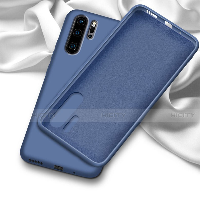 Silikon Hülle Handyhülle Ultra Dünn Schutzhülle 360 Grad Tasche C03 für Huawei P30 Pro Blau Plus