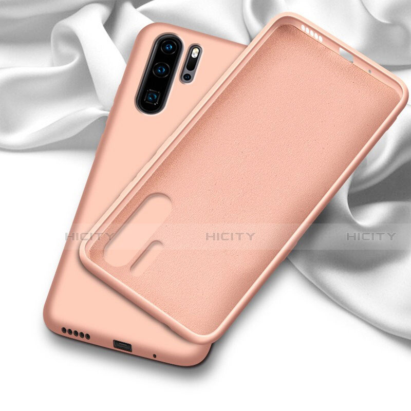 Silikon Hülle Handyhülle Ultra Dünn Schutzhülle 360 Grad Tasche C03 für Huawei P30 Pro New Edition Orange Plus