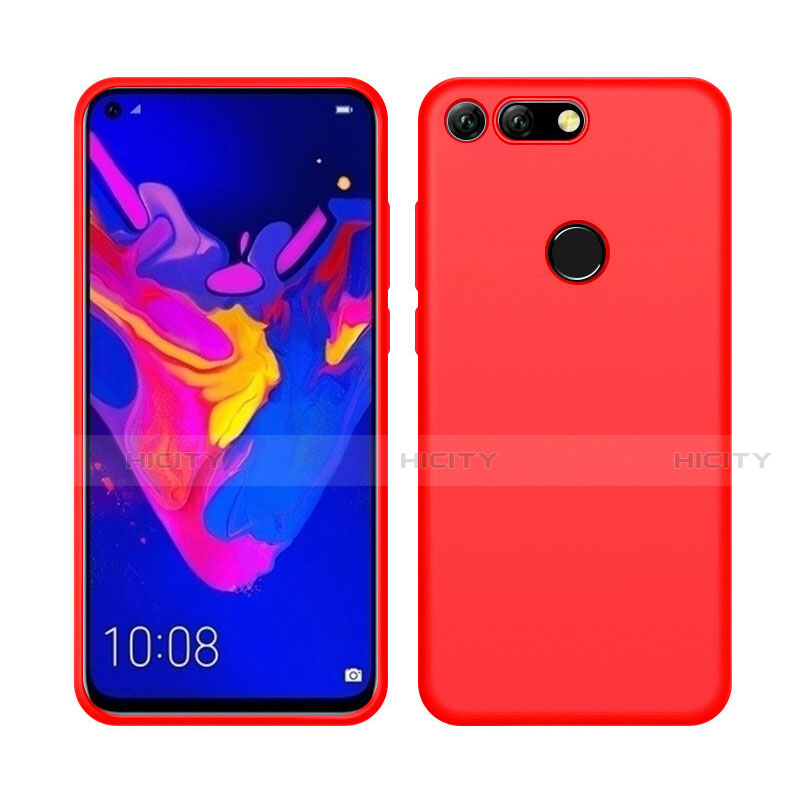 Silikon Hülle Handyhülle Ultra Dünn Schutzhülle 360 Grad Tasche C04 für Huawei Honor V20 Rot