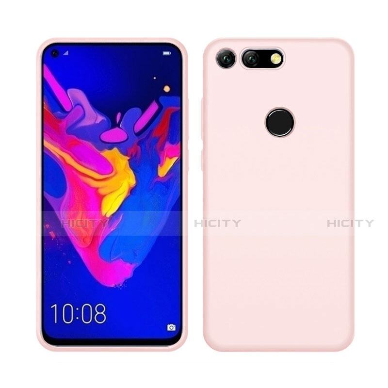 Silikon Hülle Handyhülle Ultra Dünn Schutzhülle 360 Grad Tasche C04 für Huawei Honor View 20 Rosa