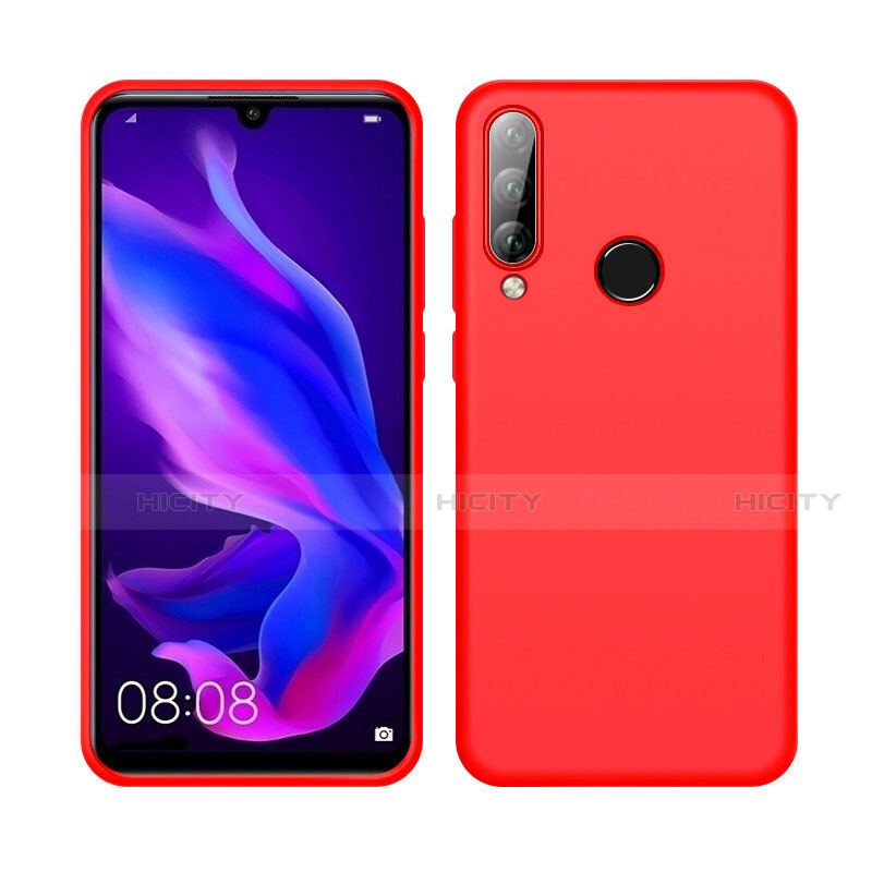 Silikon Hülle Handyhülle Ultra Dünn Schutzhülle 360 Grad Tasche C04 für Huawei Nova 4e Rot Plus