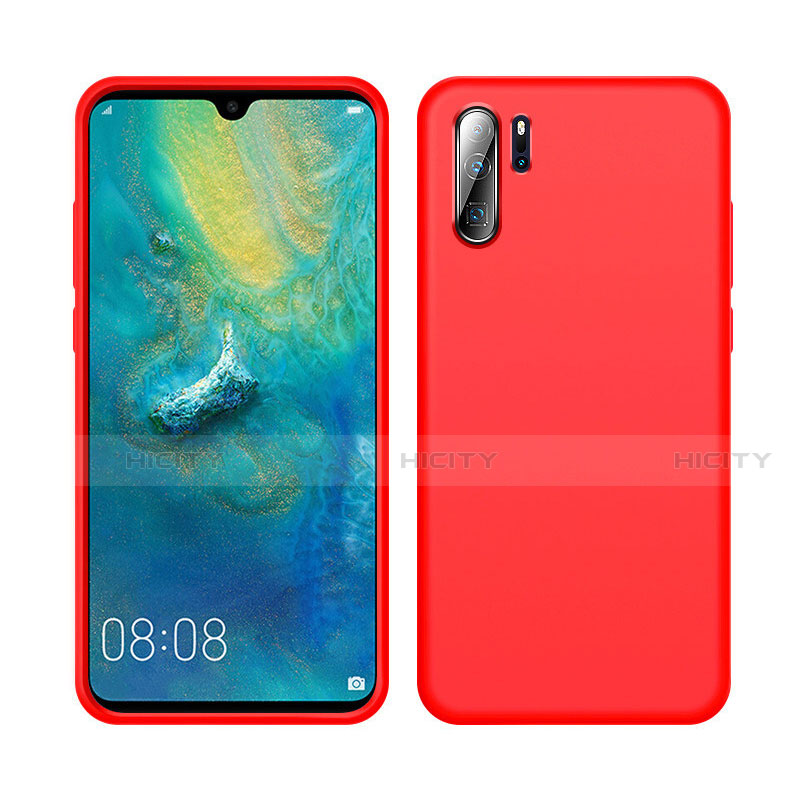 Silikon Hülle Handyhülle Ultra Dünn Schutzhülle 360 Grad Tasche C04 für Huawei P30 Pro New Edition Rot