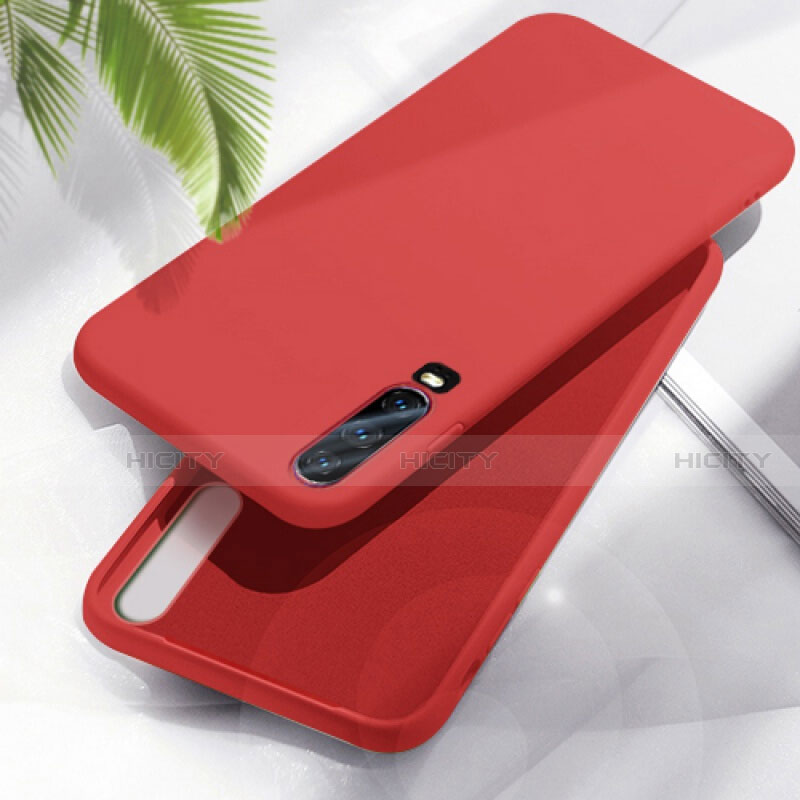 Silikon Hülle Handyhülle Ultra Dünn Schutzhülle 360 Grad Tasche C04 für Huawei P30 Rot