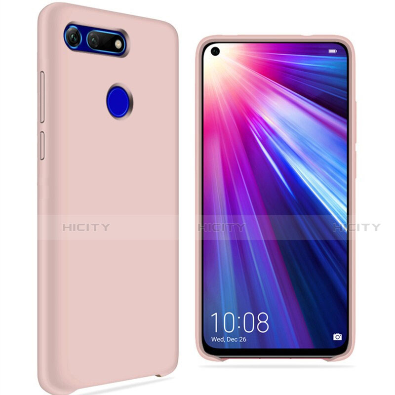 Silikon Hülle Handyhülle Ultra Dünn Schutzhülle 360 Grad Tasche C05 für Huawei Honor V20 Rosa Plus