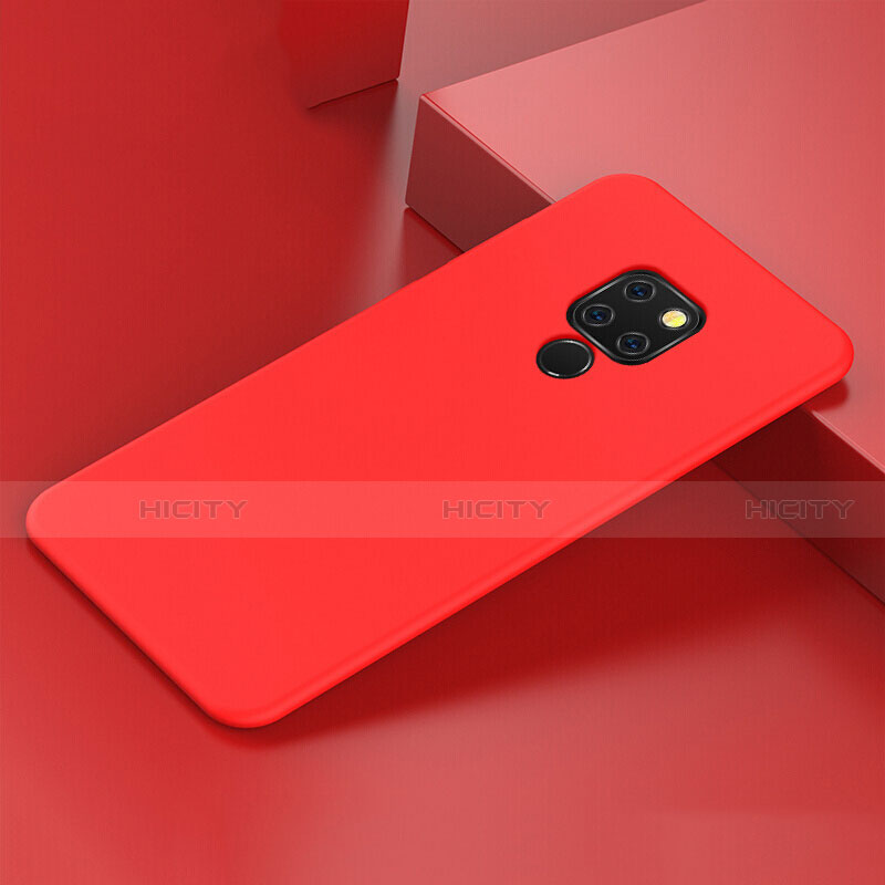 Silikon Hülle Handyhülle Ultra Dünn Schutzhülle 360 Grad Tasche C05 für Huawei Mate 20 Rot