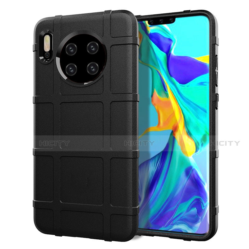 Silikon Hülle Handyhülle Ultra Dünn Schutzhülle 360 Grad Tasche C05 für Huawei Mate 30 Pro 5G Schwarz