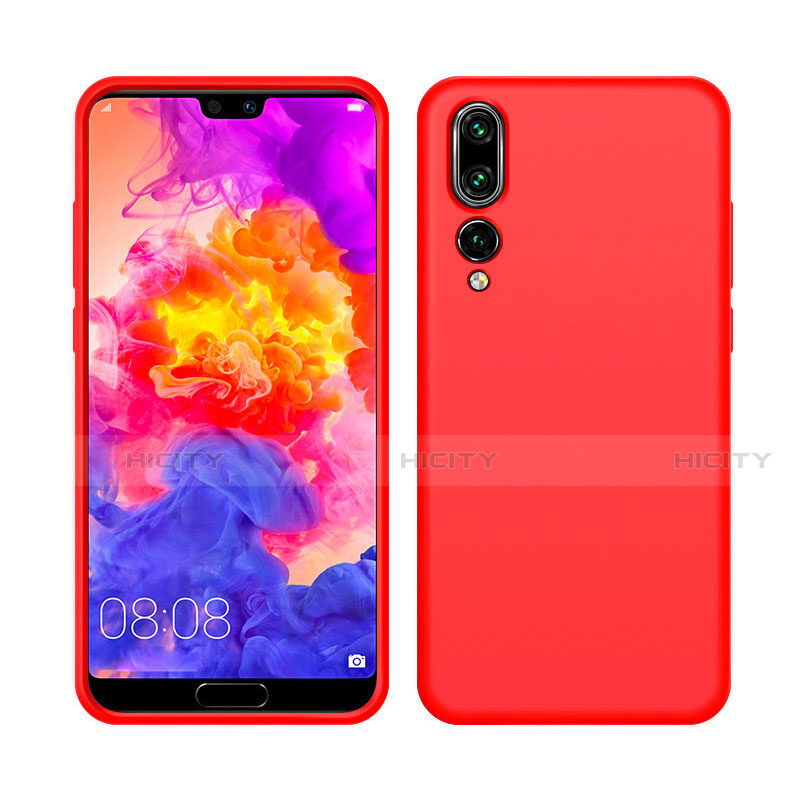 Silikon Hülle Handyhülle Ultra Dünn Schutzhülle 360 Grad Tasche C05 für Huawei P20 Pro Rot