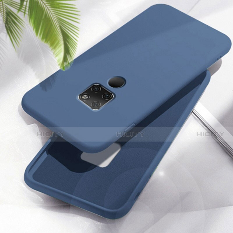 Silikon Hülle Handyhülle Ultra Dünn Schutzhülle 360 Grad Tasche C06 für Huawei Mate 20 Blau