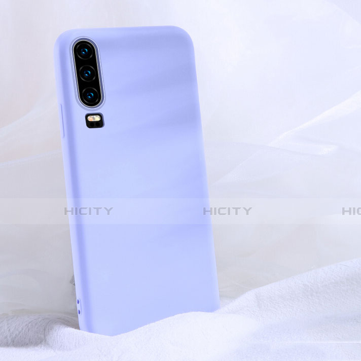 Silikon Hülle Handyhülle Ultra Dünn Schutzhülle 360 Grad Tasche C06 für Huawei P30 Violett