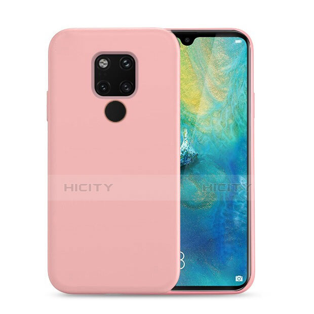 Silikon Hülle Handyhülle Ultra Dünn Schutzhülle 360 Grad Tasche C07 für Huawei Mate 20 Rosa