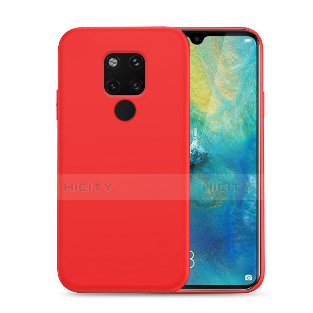 Silikon Hülle Handyhülle Ultra Dünn Schutzhülle 360 Grad Tasche C07 für Huawei Mate 20 Rot