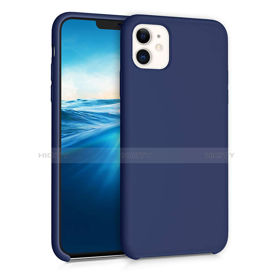 Silikon Hülle Handyhülle Ultra Dünn Schutzhülle 360 Grad Tasche für Apple iPhone 11 Blau