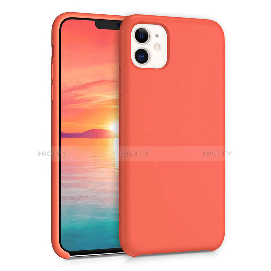 Silikon Hülle Handyhülle Ultra Dünn Schutzhülle 360 Grad Tasche für Apple iPhone 11 Orange