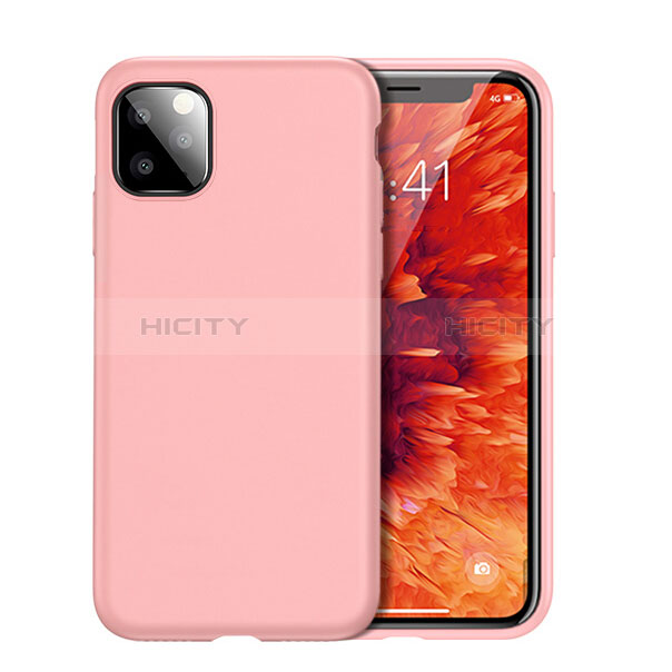 Silikon Hülle Handyhülle Ultra Dünn Schutzhülle 360 Grad Tasche für Apple iPhone 11 Pro Max Rosegold Plus