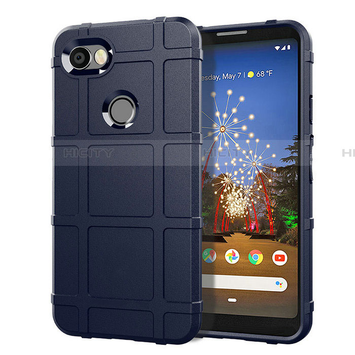 Silikon Hülle Handyhülle Ultra Dünn Schutzhülle 360 Grad Tasche für Google Pixel 3a XL Blau