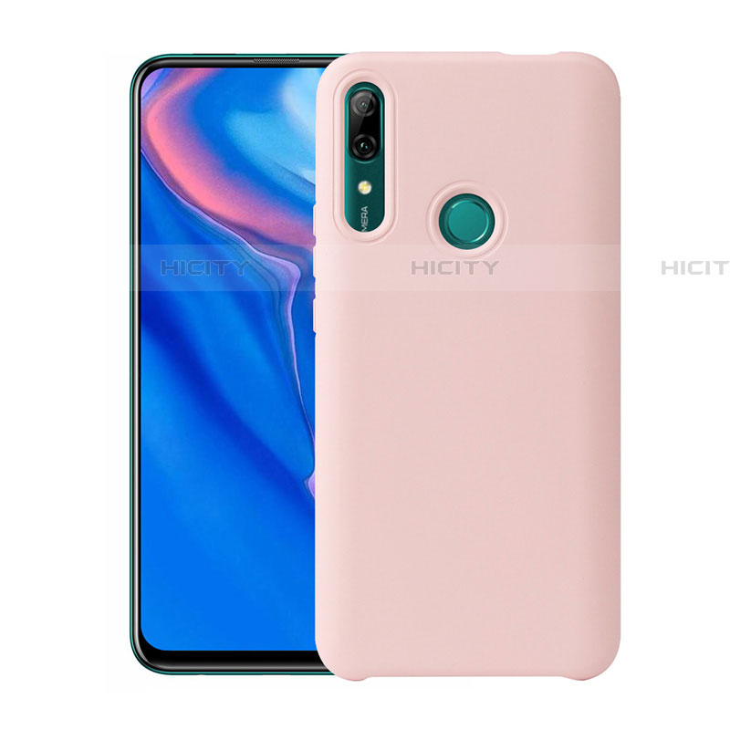 Silikon Hülle Handyhülle Ultra Dünn Schutzhülle 360 Grad Tasche für Huawei P Smart Z Rosa