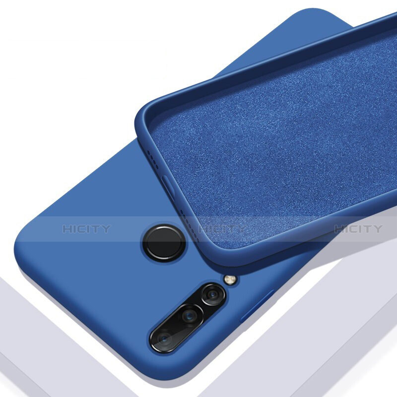 Silikon Hülle Handyhülle Ultra Dünn Schutzhülle 360 Grad Tasche für Huawei P20 Lite (2019) Blau Plus