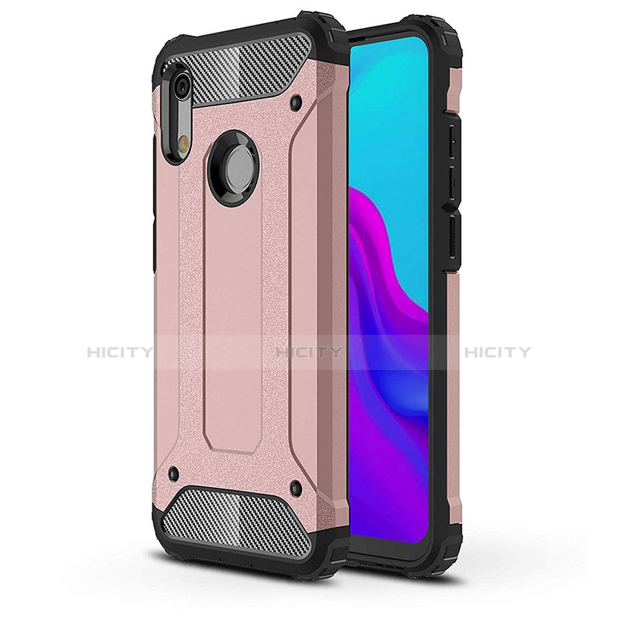 Silikon Hülle Handyhülle Ultra Dünn Schutzhülle 360 Grad Tasche für Huawei Y6 (2019) Rosegold