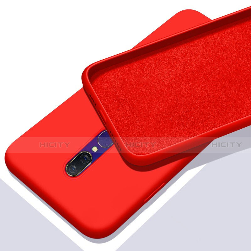 Silikon Hülle Handyhülle Ultra Dünn Schutzhülle 360 Grad Tasche für Oppo A9X Rot Plus