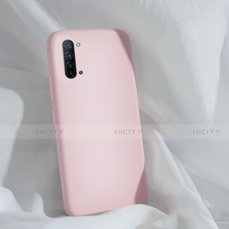 Silikon Hülle Handyhülle Ultra Dünn Schutzhülle 360 Grad Tasche für Oppo F15 Rosa