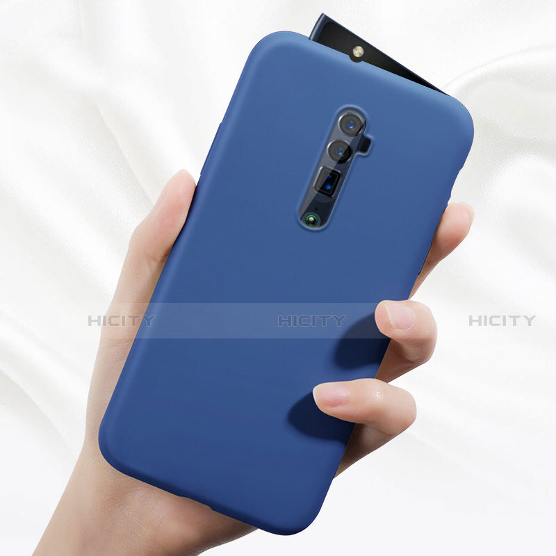 Silikon Hülle Handyhülle Ultra Dünn Schutzhülle 360 Grad Tasche für Oppo Reno 10X Zoom Blau Plus