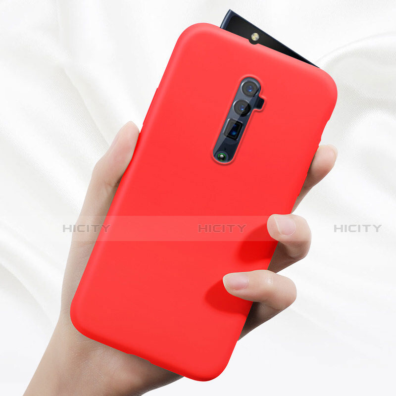 Silikon Hülle Handyhülle Ultra Dünn Schutzhülle 360 Grad Tasche für Oppo Reno 10X Zoom Rot