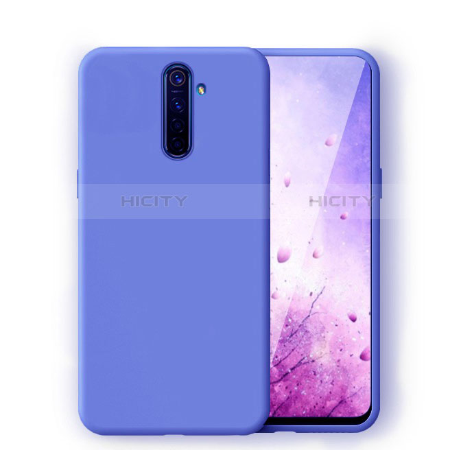 Silikon Hülle Handyhülle Ultra Dünn Schutzhülle 360 Grad Tasche für Realme X2 Pro Blau