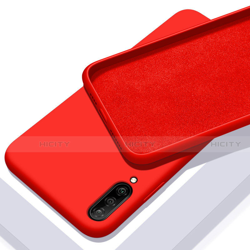 Silikon Hülle Handyhülle Ultra Dünn Schutzhülle 360 Grad Tasche für Samsung Galaxy A70 Rot