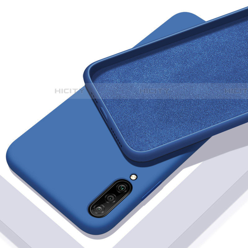 Silikon Hülle Handyhülle Ultra Dünn Schutzhülle 360 Grad Tasche für Samsung Galaxy A70S Blau Plus