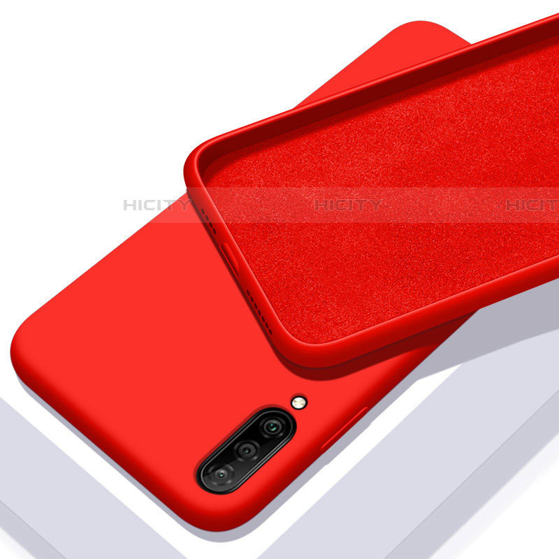 Silikon Hülle Handyhülle Ultra Dünn Schutzhülle 360 Grad Tasche für Samsung Galaxy A70S Rot