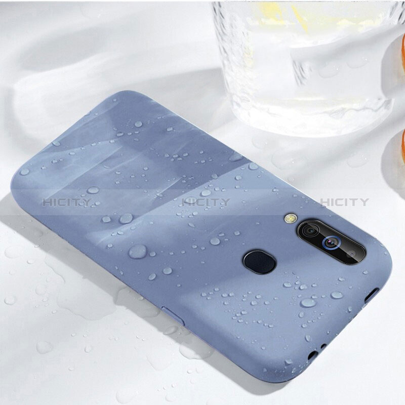 Silikon Hülle Handyhülle Ultra Dünn Schutzhülle 360 Grad Tasche für Samsung Galaxy M40 Hellblau Plus