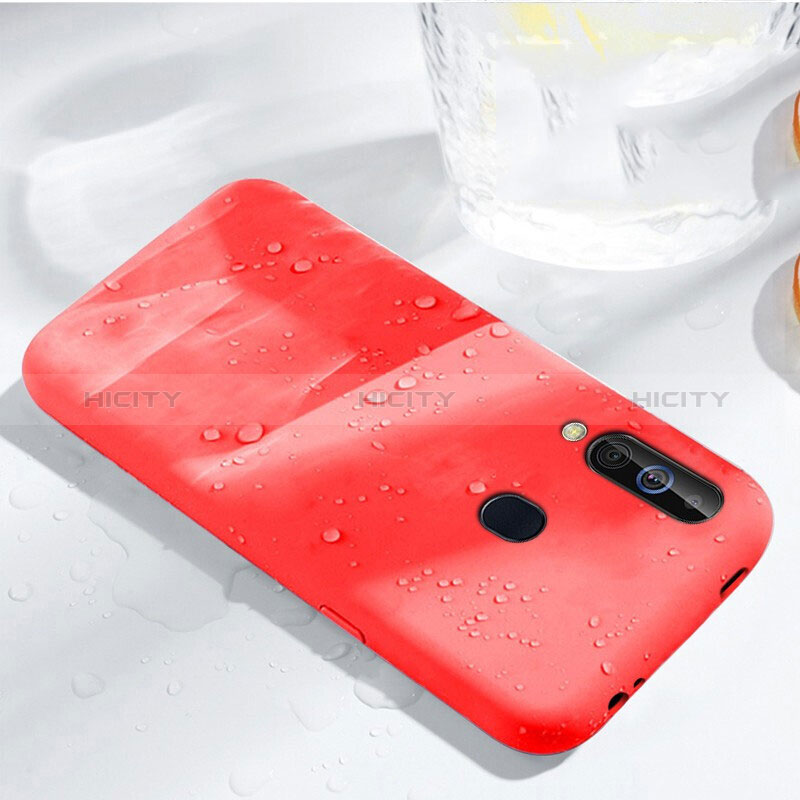 Silikon Hülle Handyhülle Ultra Dünn Schutzhülle 360 Grad Tasche für Samsung Galaxy M40 Rot Plus