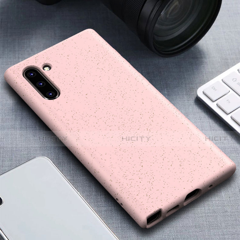 Silikon Hülle Handyhülle Ultra Dünn Schutzhülle 360 Grad Tasche für Samsung Galaxy Note 10 5G Rosegold