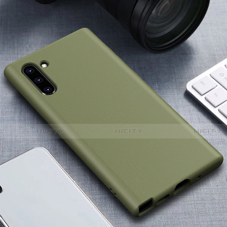 Silikon Hülle Handyhülle Ultra Dünn Schutzhülle 360 Grad Tasche für Samsung Galaxy Note 10 Grün Plus