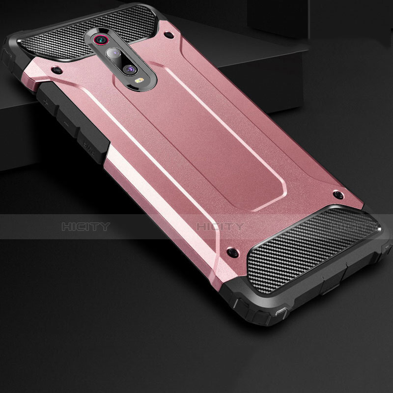 Silikon Hülle Handyhülle Ultra Dünn Schutzhülle 360 Grad Tasche für Xiaomi Mi 9T Pro Rosegold