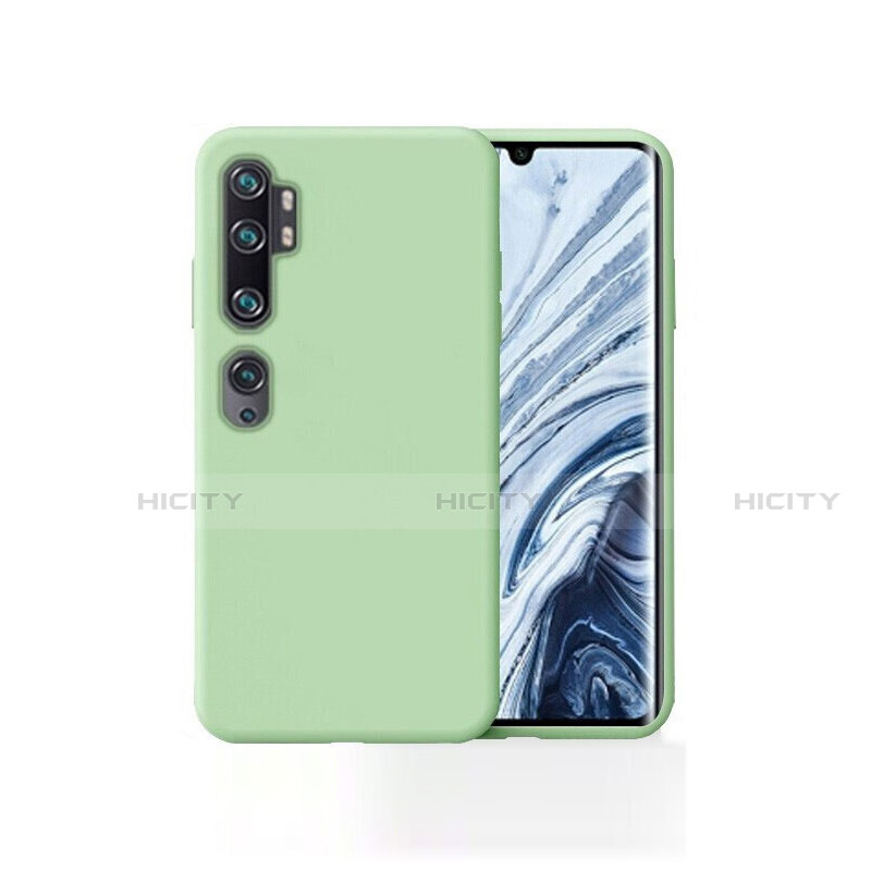 Silikon Hülle Handyhülle Ultra Dünn Schutzhülle 360 Grad Tasche für Xiaomi Mi Note 10 Pro Grün Plus