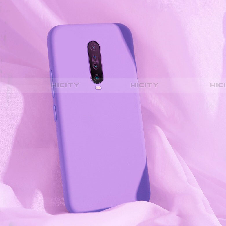 Silikon Hülle Handyhülle Ultra Dünn Schutzhülle 360 Grad Tasche für Xiaomi Redmi K30 4G Violett Plus