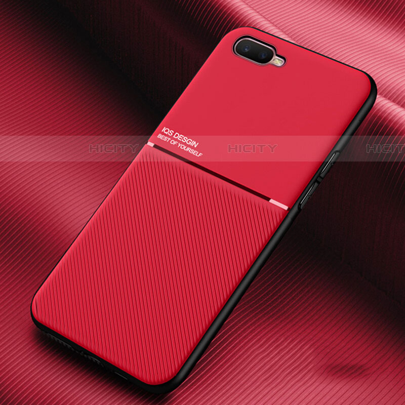 Silikon Hülle Handyhülle Ultra Dünn Schutzhülle 360 Grad Tasche L01 für Oppo RX17 Neo Rot